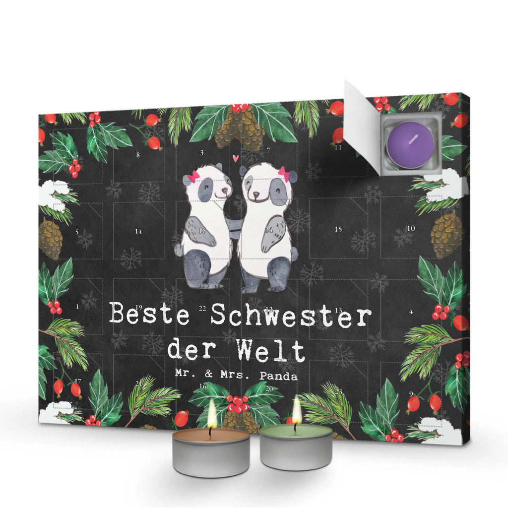 Duftkerzen Adventskalender Panda Beste Schwester der Welt Adventskalender, Kerzen Adventskalender, Duftkerzen Adventskalender, für, Dankeschön, Geschenk, Schenken, Geburtstag, Geburtstagsgeschenk, Geschenkidee, Danke, Bedanken, Mitbringsel, Freude machen, Geschenktipp, Schwestern, Schwester, Geschwister, Schwesterherz, Sister, Familie, Kleinigkeit, Beste, Tochter, Liebe, Kinder