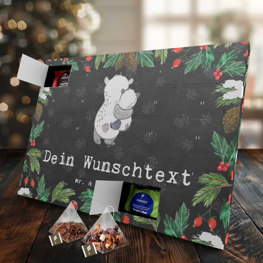 Personalisierter Tee Adventskalender Panda Beste Pflegeeltern der Welt Personalisierter Tee Adventskalender, für, Dankeschön, Geschenk, Schenken, Geburtstag, Geburtstagsgeschenk, Geschenkidee, Danke, Bedanken, Mitbringsel, Freude machen, Geschenktipp, Pflegeeltern, Pflegekind, Adoption, Eltern, Mama, Papa, Mami, Papi, Familie, Elternpaar, Mama und Papa