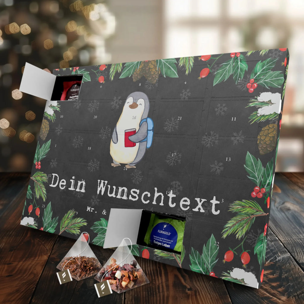 Personalisierter Tee Adventskalender Pinguin Bester Enkel der Welt Personalisierter Tee Adventskalender, für, Dankeschön, Geschenk, Schenken, Geburtstag, Geburtstagsgeschenk, Geschenkidee, Danke, Bedanken, Mitbringsel, Freude machen, Geschenktipp, Enkel, Enkelkind, Enkelsohn, Oma, Opa, Kind von Tochter, Kind von Sohn, Taufe, Großsohn