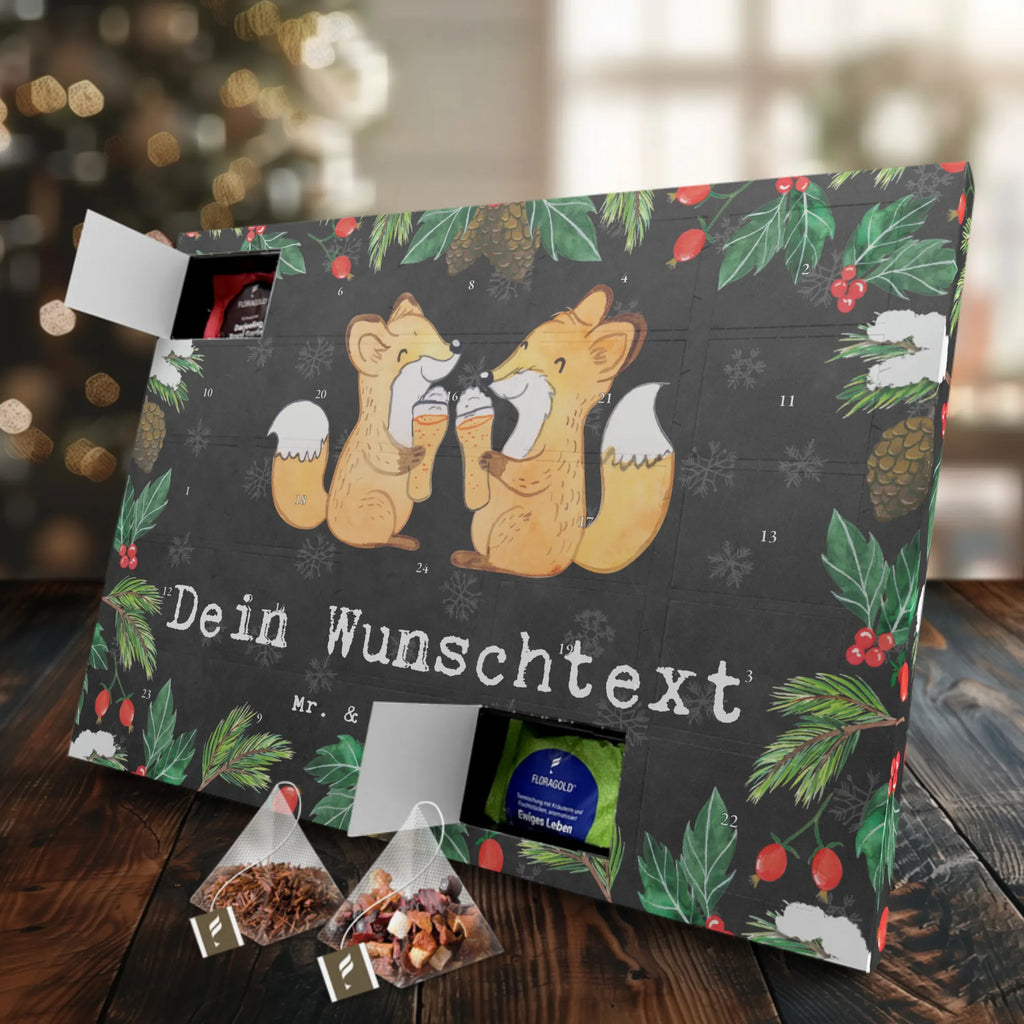 Personalisierter Tee Adventskalender Fuchs Bester Vetter der Welt Personalisierter Tee Adventskalender, für, Dankeschön, Geschenk, Schenken, Geburtstag, Geburtstagsgeschenk, Geschenkidee, Danke, Bedanken, Mitbringsel, Freude machen, Geschenktipp, Vetter, Cousin, Kousin, Sohn von Onkel, Sohn von Tante, Familie, Verwandtschaft, Cousine