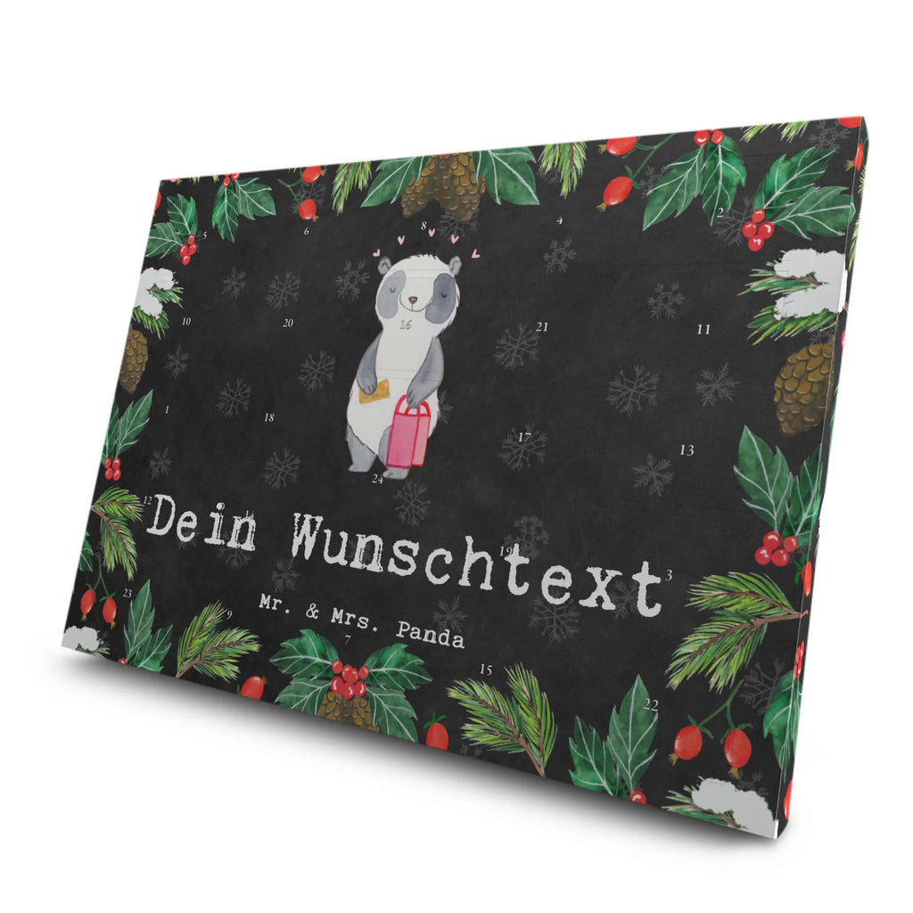 Personalisierter Tee Adventskalender Panda Bester Shoppingpartner der Welt Personalisierter Tee Adventskalender, für, Dankeschön, Geschenk, Schenken, Geburtstag, Geburtstagsgeschenk, Geschenkidee, Danke, Bedanken, Mitbringsel, Freude machen, Geschenktipp, Shoppingpartner, Shoppen, Begleitung, Partner, Freundin, Freund, bff, Shopping, Einkaufen, Shopping-Queen, Queen, Bester