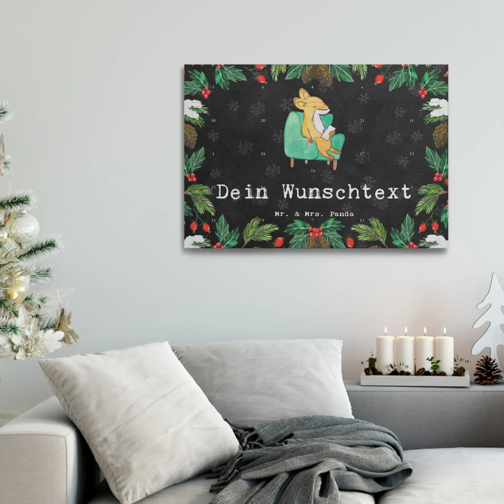 Personalisierter Tee Adventskalender Fuchs Bester Zuhörer der Welt Personalisierter Tee Adventskalender, für, Dankeschön, Geschenk, Schenken, Geburtstag, Geburtstagsgeschenk, Geschenkidee, Danke, Bedanken, Mitbringsel, Freude machen, Geschenktipp, Zuhörer, Freund, Freundin, offenes Ohr, Hilfsbereit, Hilfe