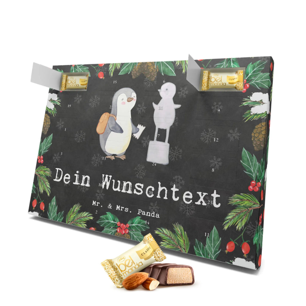 Personalisierter Marzipan Adventskalender Pinguin Museum besuchen Personalisierter Marzipan Adventskalender, Geschenk, Sport, Sportart, Hobby, Schenken, Danke, Dankeschön, Auszeichnung, Gewinn, Sportler, Museum besuchen, Museen