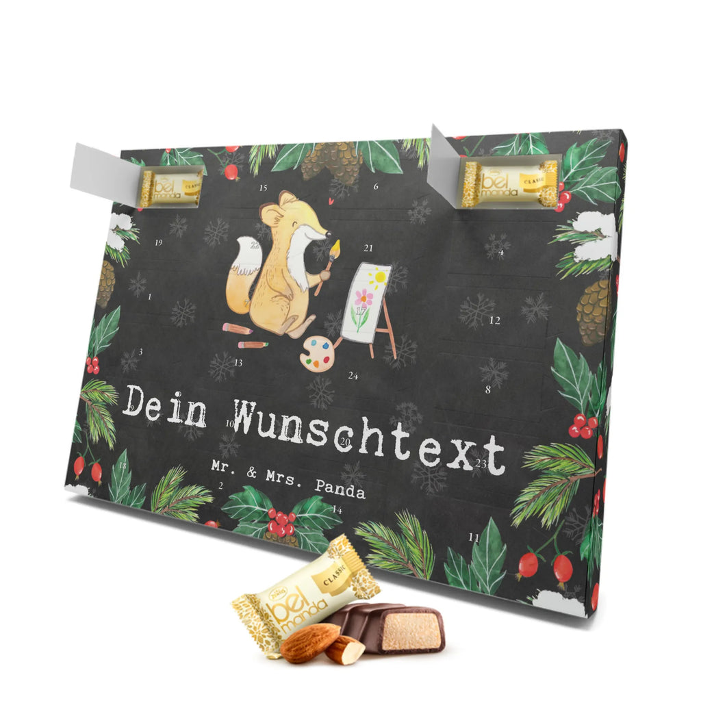 Personalisierter Marzipan Adventskalender Fuchs  Malen Personalisierter Marzipan Adventskalender, Geschenk, Sport, Sportart, Hobby, Schenken, Danke, Dankeschön, Auszeichnung, Gewinn, Sportler, Malen, Zeichnen, Hobbyzeichner, Künstler, Künstlerin