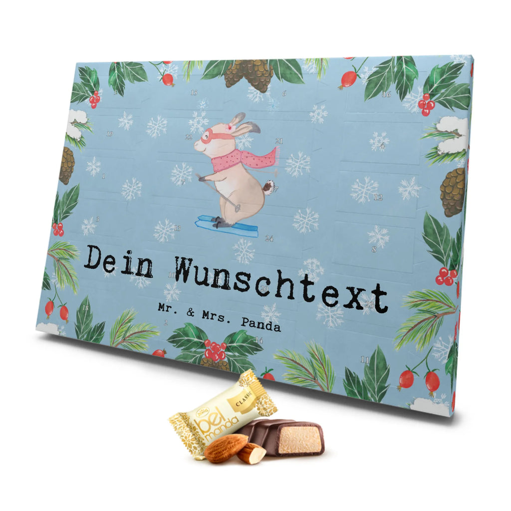 Personalisierter Marzipan Adventskalender Hase Skifahren Personalisierter Marzipan Adventskalender, Geschenk, Sport, Sportart, Hobby, Schenken, Danke, Dankeschön, Auszeichnung, Gewinn, Sportler, Ski fahren, Skifahren, Skisport, Skiwettbewerb, Skirennen