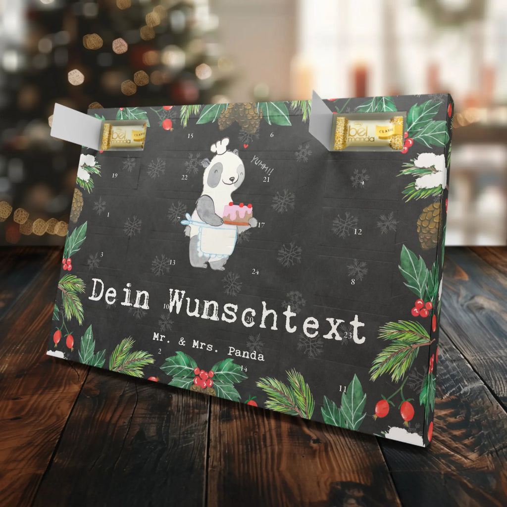 Personalisierter Marzipan Adventskalender Panda Backen Personalisierter Marzipan Adventskalender, Geschenk, Sport, Sportart, Hobby, Schenken, Danke, Dankeschön, Auszeichnung, Gewinn, Sportler, backen, Hobbybäcker, Kuchen backen