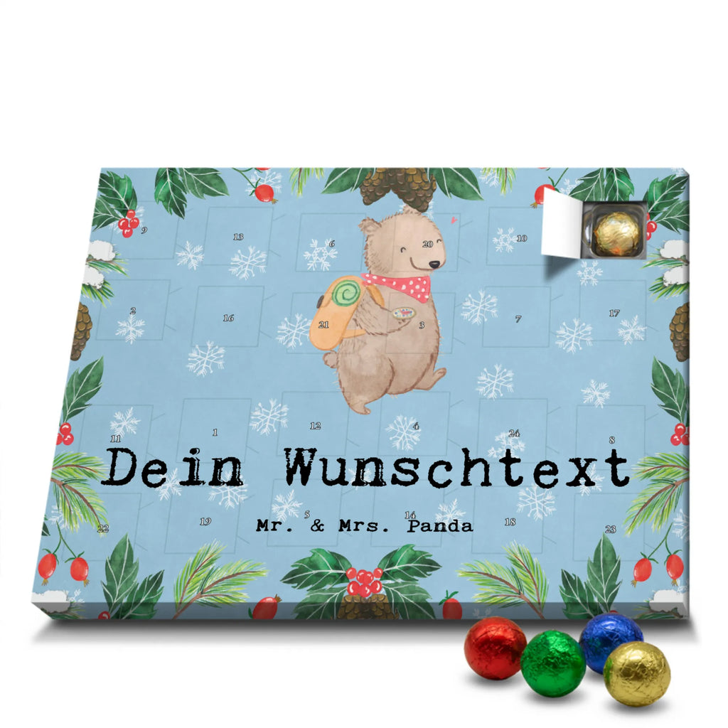 Personalisierter Schoko Adventskalender Bär Wandern Personalisierter Adventskalender, Adventskalender mit Namen, Geschenk, Sport, Sportart, Hobby, Schenken, Danke, Dankeschön, Auszeichnung, Gewinn, Sportler, Wandern, Bergsteigen, Wintertouren, Outdoor Sport, Freizeitsport, Spazieren, Natur entdecken