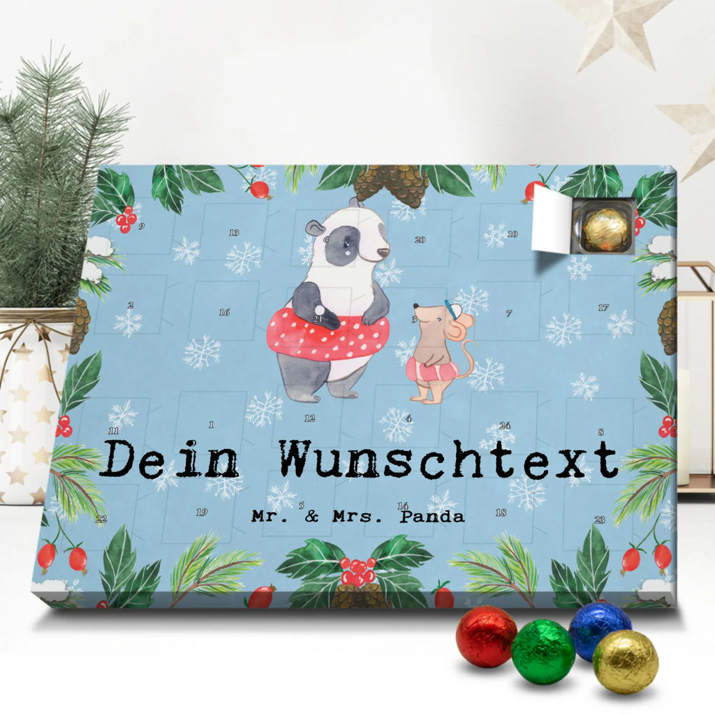 Personalisierter Schoko Adventskalender Otter Schwimmen Personalisierter Adventskalender, Adventskalender mit Namen, Geschenk, Sport, Sportart, Hobby, Schenken, Danke, Dankeschön, Auszeichnung, Gewinn, Sportler, Schwimmen, Schwimmkurs, Wassersport