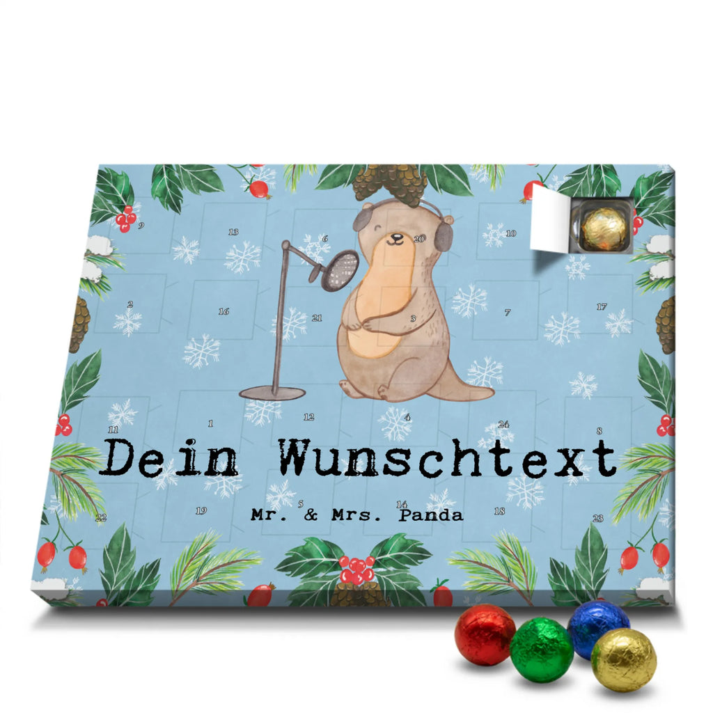 Personalisierter Schoko Adventskalender Otter Podcast aufnehmen Personalisierter Adventskalender, Adventskalender mit Namen, Geschenk, Sport, Sportart, Hobby, Schenken, Danke, Dankeschön, Auszeichnung, Gewinn, Sportler, Podcast aufnehmen, Podcast produzieren, Podcasterin, Podcaster