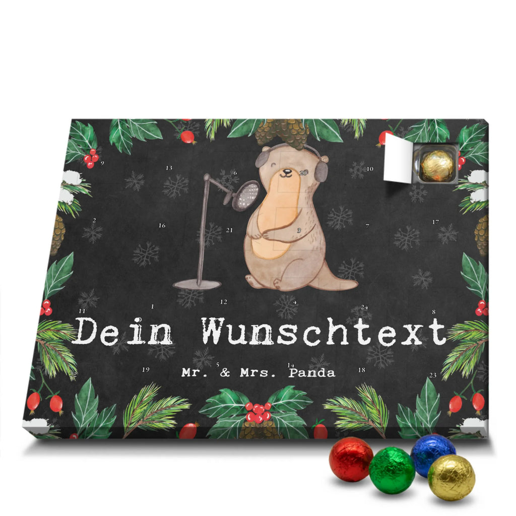 Personalisierter Schoko Adventskalender Otter Podcast aufnehmen Personalisierter Adventskalender, Adventskalender mit Namen, Geschenk, Sport, Sportart, Hobby, Schenken, Danke, Dankeschön, Auszeichnung, Gewinn, Sportler, Podcast aufnehmen, Podcast produzieren, Podcasterin, Podcaster