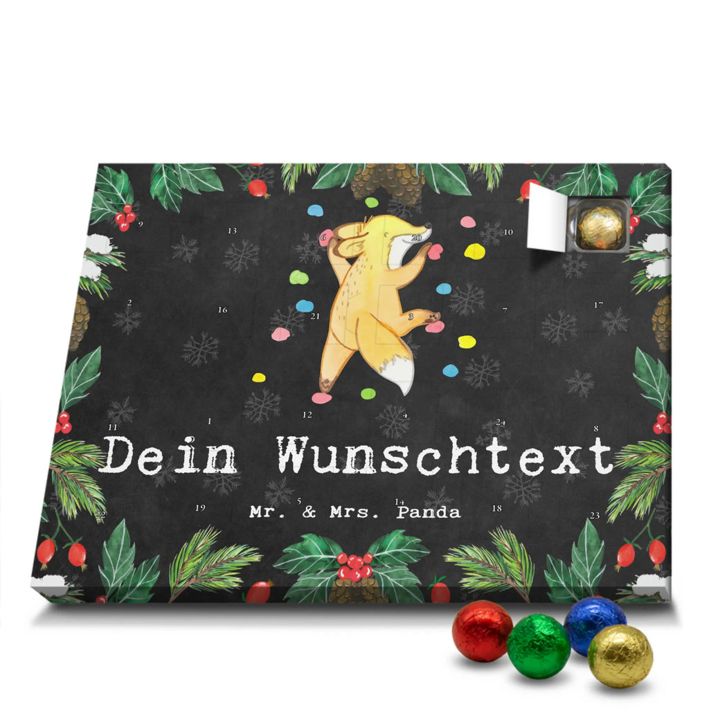 Personalisierter Schoko Adventskalender Fuchs Bouldern Personalisierter Adventskalender, Adventskalender mit Namen, Geschenk, Sport, Sportart, Hobby, Schenken, Danke, Dankeschön, Auszeichnung, Gewinn, Sportler, bouldern, Klettern, Kletterhalle, Boulderhalle