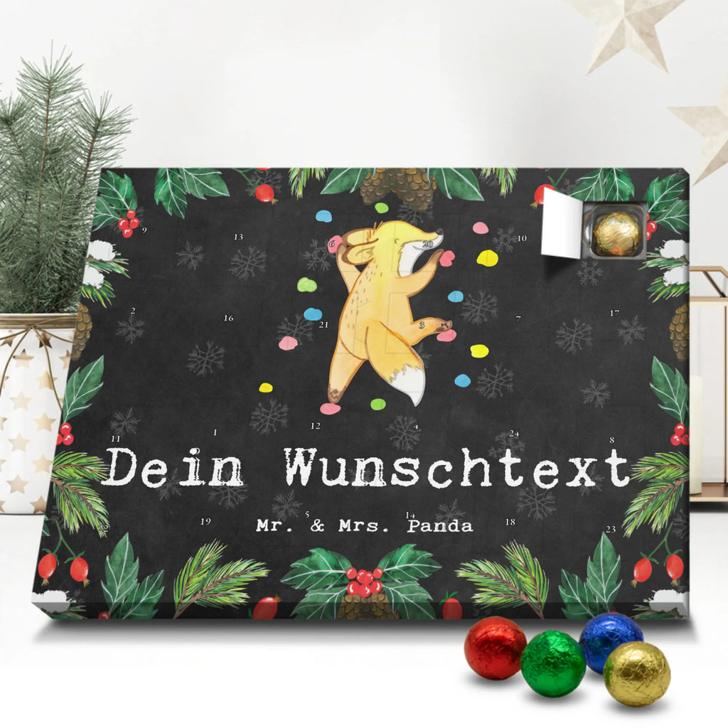 Personalisierter Schoko Adventskalender Fuchs Bouldern Personalisierter Adventskalender, Adventskalender mit Namen, Geschenk, Sport, Sportart, Hobby, Schenken, Danke, Dankeschön, Auszeichnung, Gewinn, Sportler, bouldern, Klettern, Kletterhalle, Boulderhalle