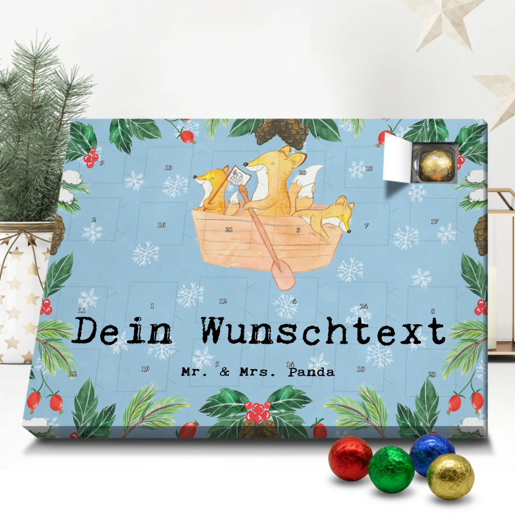 Personalisierter Schoko Adventskalender Fuchs Kanufahren Personalisierter Adventskalender, Adventskalender mit Namen, Geschenk, Sport, Sportart, Hobby, Schenken, Danke, Dankeschön, Auszeichnung, Gewinn, Sportler, Kanu fahren, Kanu Schule, Kanuverleih, Kanutour, Paddeltour