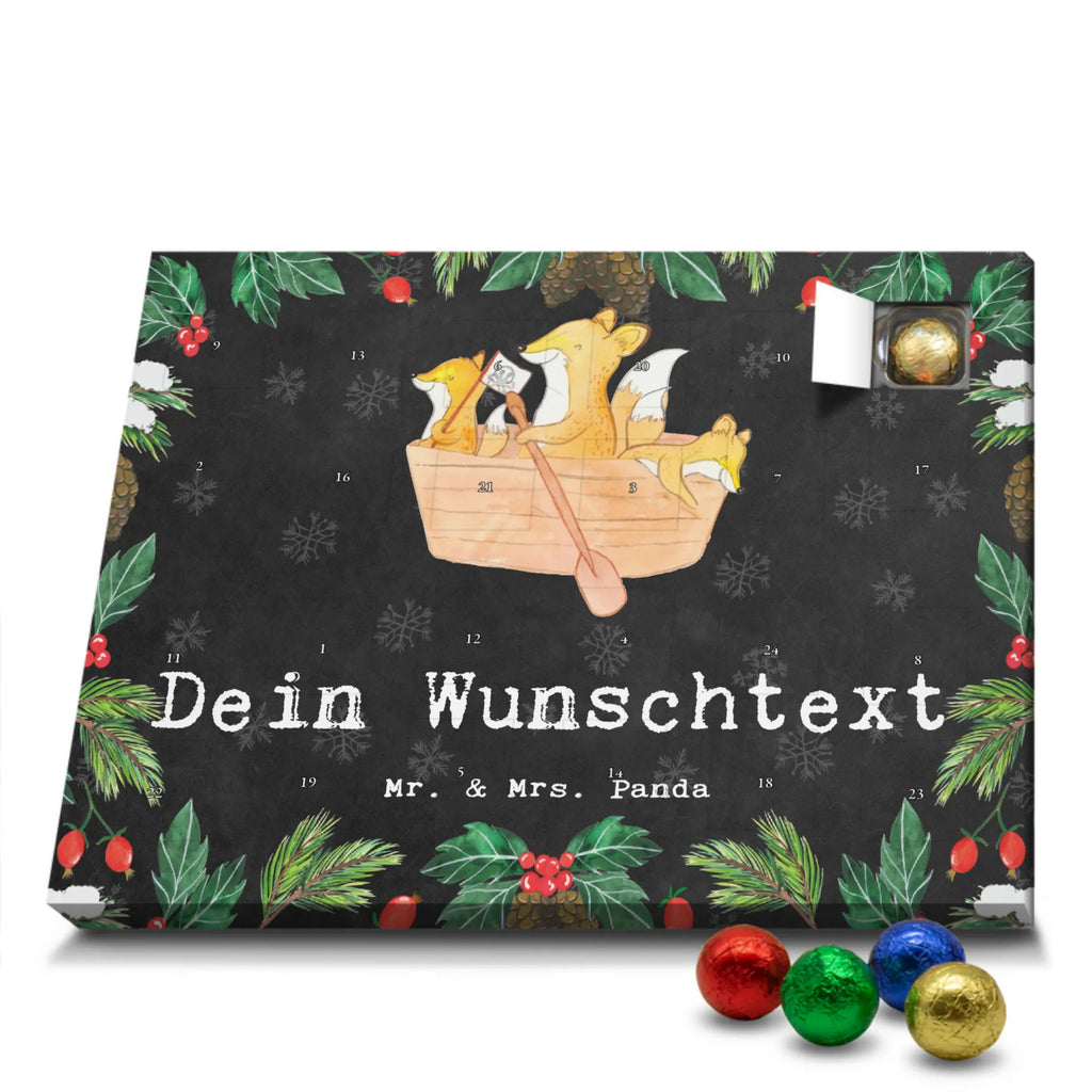 Personalisierter Schoko Adventskalender Fuchs Kanufahren Personalisierter Adventskalender, Adventskalender mit Namen, Geschenk, Sport, Sportart, Hobby, Schenken, Danke, Dankeschön, Auszeichnung, Gewinn, Sportler, Kanu fahren, Kanu Schule, Kanuverleih, Kanutour, Paddeltour