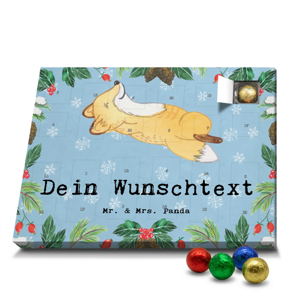 Personalisierter Schoko Adventskalender Fuchs Crunches Personalisierter Adventskalender, Adventskalender mit Namen, Geschenk, Sport, Sportart, Hobby, Schenken, Danke, Dankeschön, Auszeichnung, Gewinn, Sportler, Crunches, Fitness, Bauchpressen, Fitnessstudio