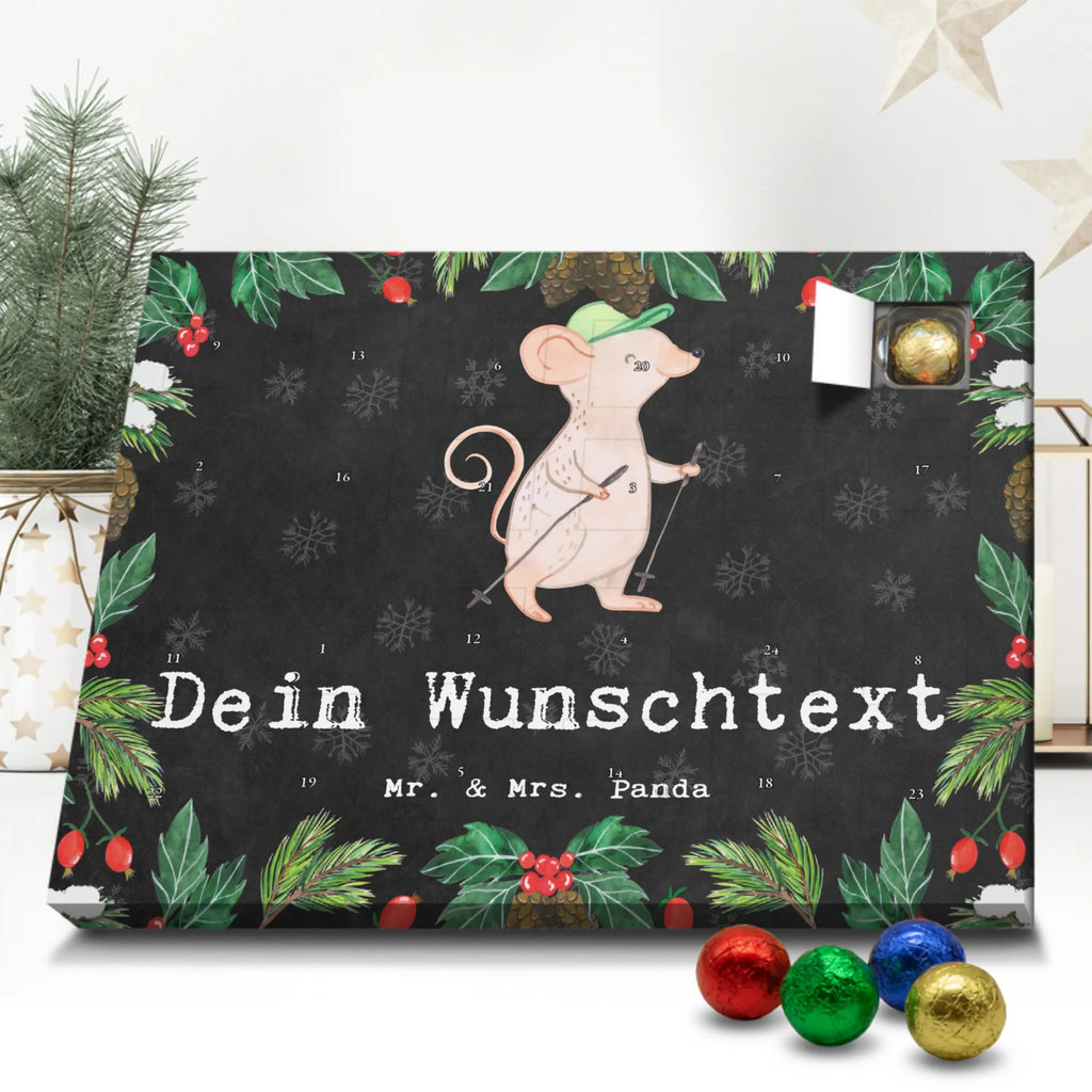 Personalisierter Schoko Adventskalender Maus Walking Personalisierter Adventskalender, Adventskalender mit Namen, Geschenk, Sport, Sportart, Hobby, Schenken, Danke, Dankeschön, Auszeichnung, Gewinn, Sportler, Walking, Walken, schnelles Gehen, Spazieren gehen