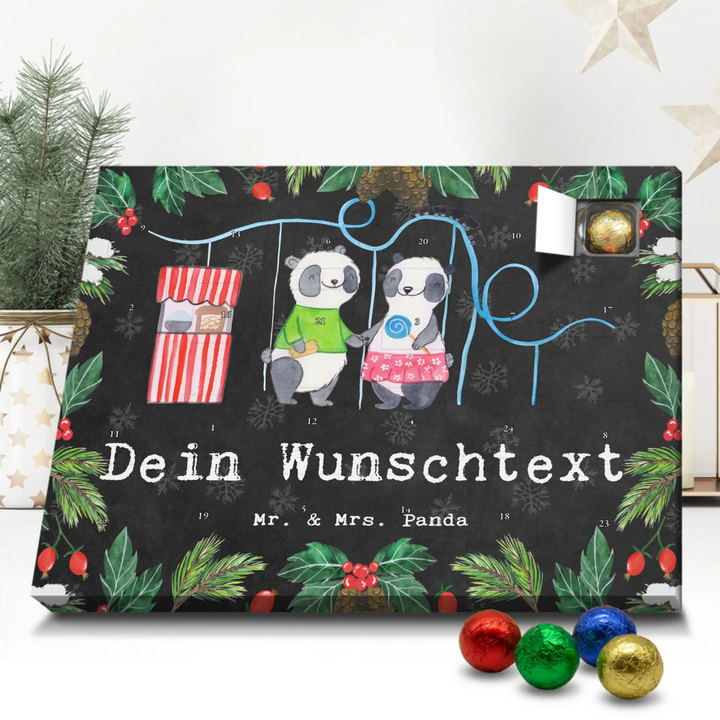 Personalisierter Schoko Adventskalender Pandas Freizeitpark besuchen Personalisierter Adventskalender, Adventskalender mit Namen, Geschenk, Sport, Sportart, Hobby, Schenken, Danke, Dankeschön, Auszeichnung, Gewinn, Sportler, Freizeitpark besuchen, Achterbahn fahren