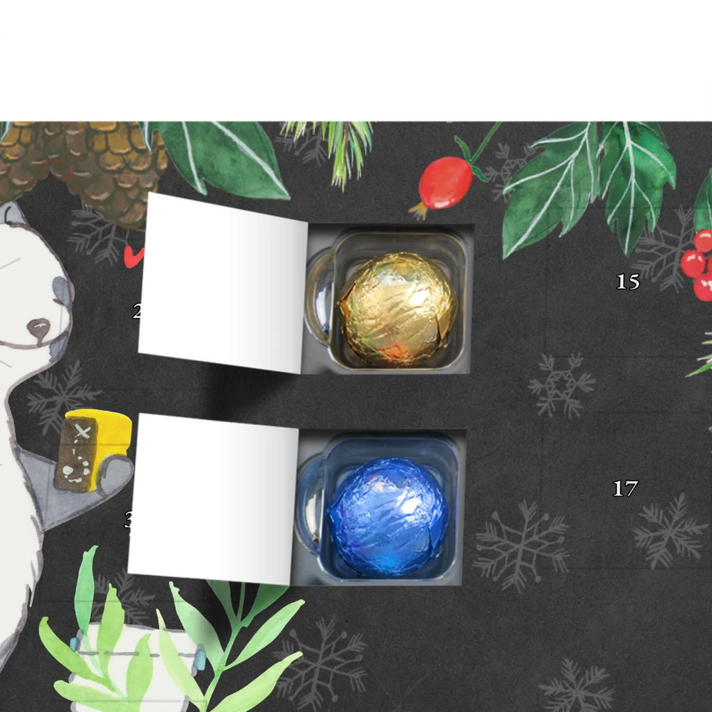 Personalisierter Schoko Adventskalender Panda Geocaching Personalisierter Adventskalender, Adventskalender mit Namen, Geschenk, Sport, Sportart, Hobby, Schenken, Danke, Dankeschön, Auszeichnung, Gewinn, Sportler, Geocaching, Schatzsuchen, GPS Schnitzeljagd, Opencaching