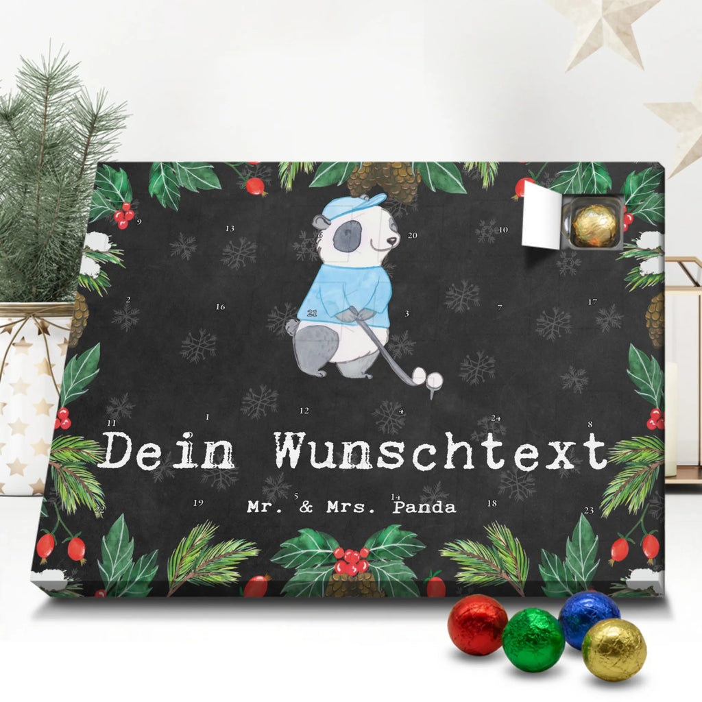 Personalisierter Schoko Adventskalender Panda Golfen Personalisierter Adventskalender, Adventskalender mit Namen, Geschenk, Sport, Sportart, Hobby, Schenken, Danke, Dankeschön, Auszeichnung, Gewinn, Sportler, Golfen, Golf spielen, Golfplatz, Golfturnier, Golf Verein