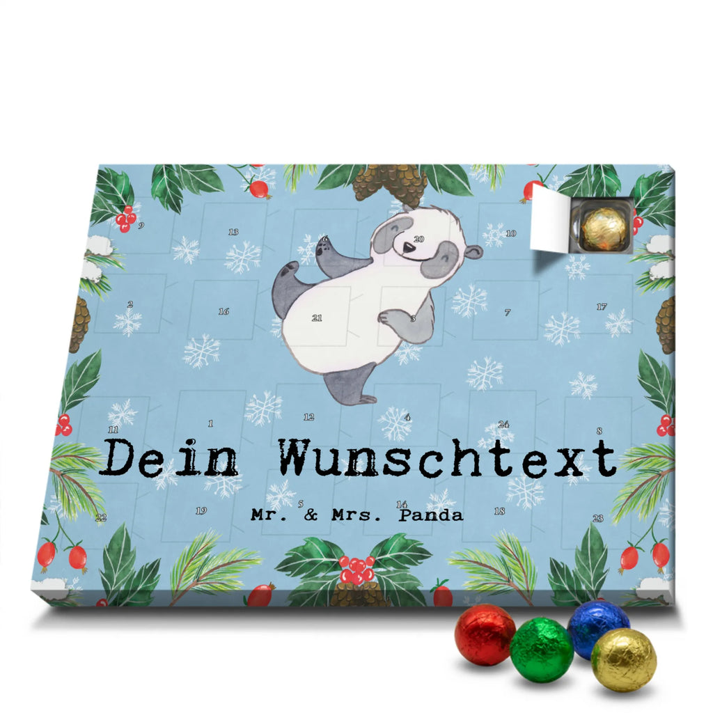 Personalisierter Schoko Adventskalender Panda Kampfkunst Personalisierter Adventskalender, Adventskalender mit Namen, Geschenk, Sport, Sportart, Hobby, Schenken, Danke, Dankeschön, Auszeichnung, Gewinn, Sportler, Kampfkunst, Kampfsportarten, Selbstverteidigung