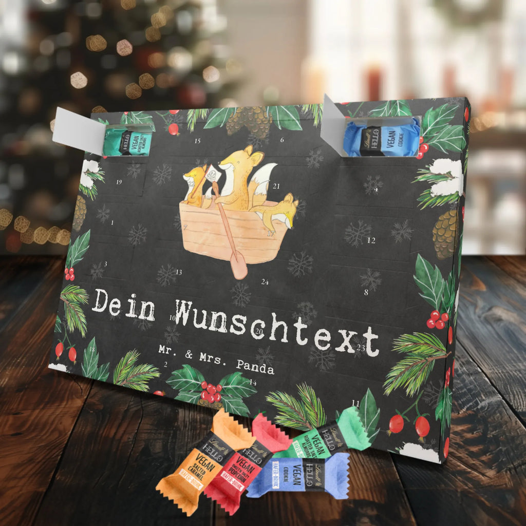 Personalisierter veganer Adventskalender Fuchs Kanufahren Personalisierter veganer Adventskalender, Geschenk, Sport, Sportart, Hobby, Schenken, Danke, Dankeschön, Auszeichnung, Gewinn, Sportler, Kanu fahren, Kanu Schule, Kanuverleih, Kanutour, Paddeltour