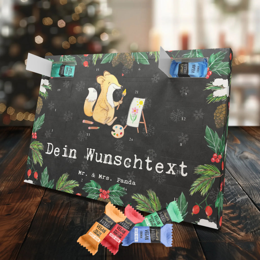 Personalisierter veganer Adventskalender Fuchs  Malen Personalisierter veganer Adventskalender, Geschenk, Sport, Sportart, Hobby, Schenken, Danke, Dankeschön, Auszeichnung, Gewinn, Sportler, Malen, Zeichnen, Hobbyzeichner, Künstler, Künstlerin