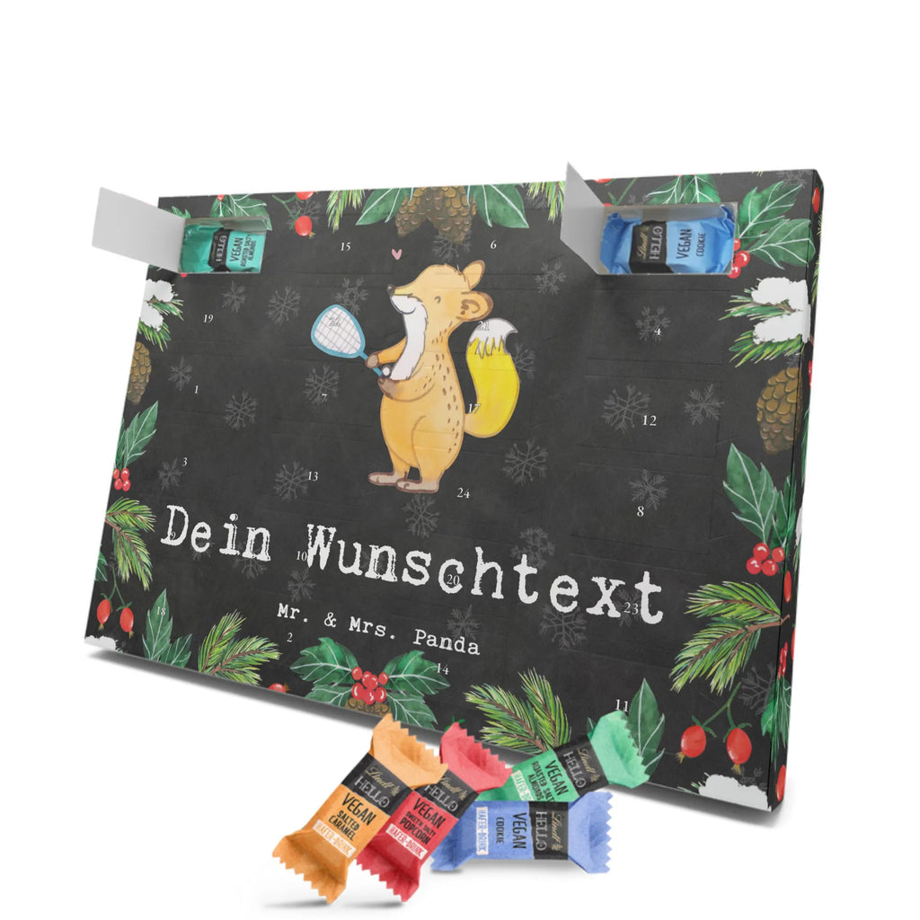 Personalisierter veganer Adventskalender Fuchs Squash spielen Personalisierter veganer Adventskalender, Geschenk, Sport, Sportart, Hobby, Schenken, Danke, Dankeschön, Auszeichnung, Gewinn, Sportler, Squash spielen, Squashhalle, Ballsport