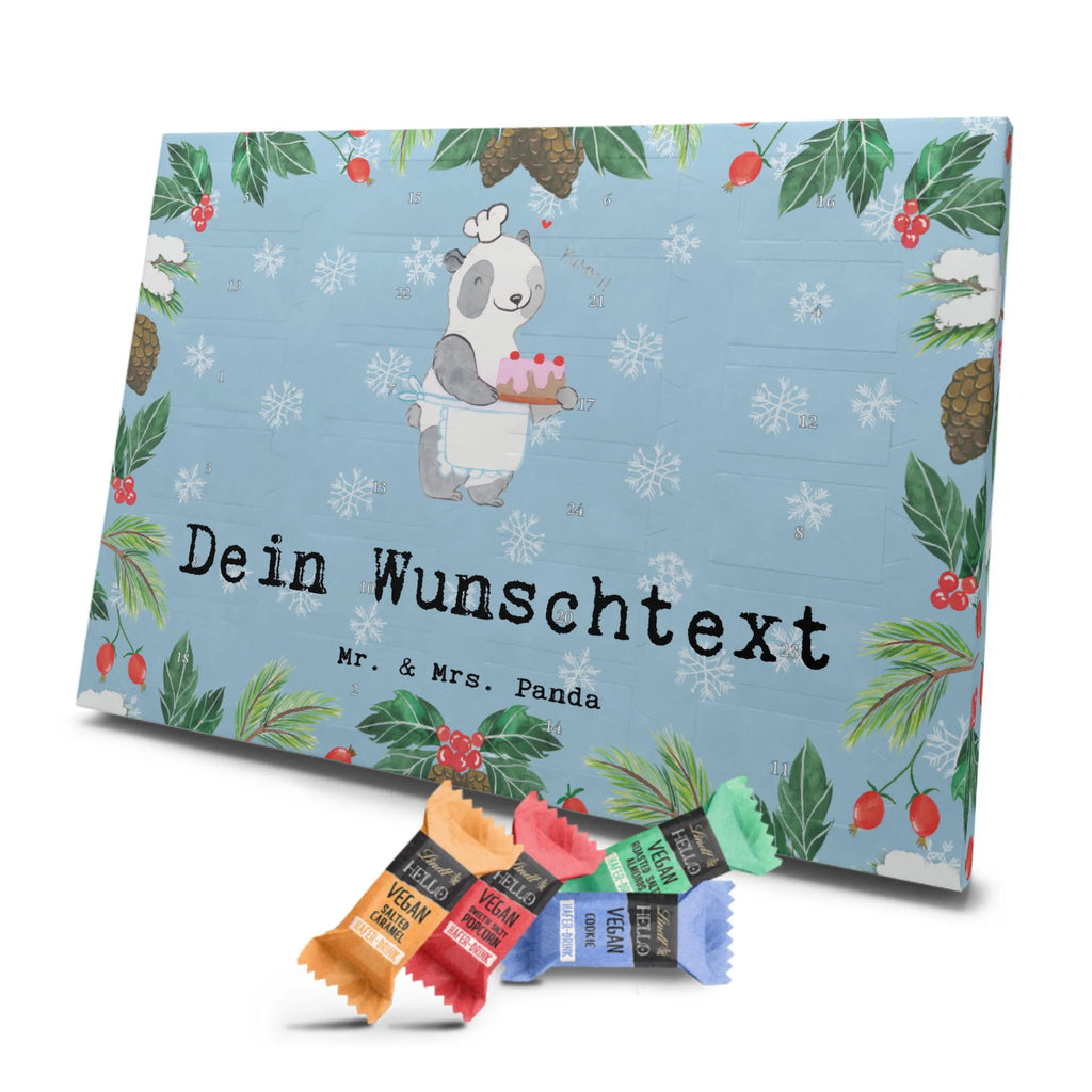 Personalisierter veganer Adventskalender Panda Backen Personalisierter veganer Adventskalender, Geschenk, Sport, Sportart, Hobby, Schenken, Danke, Dankeschön, Auszeichnung, Gewinn, Sportler, backen, Hobbybäcker, Kuchen backen