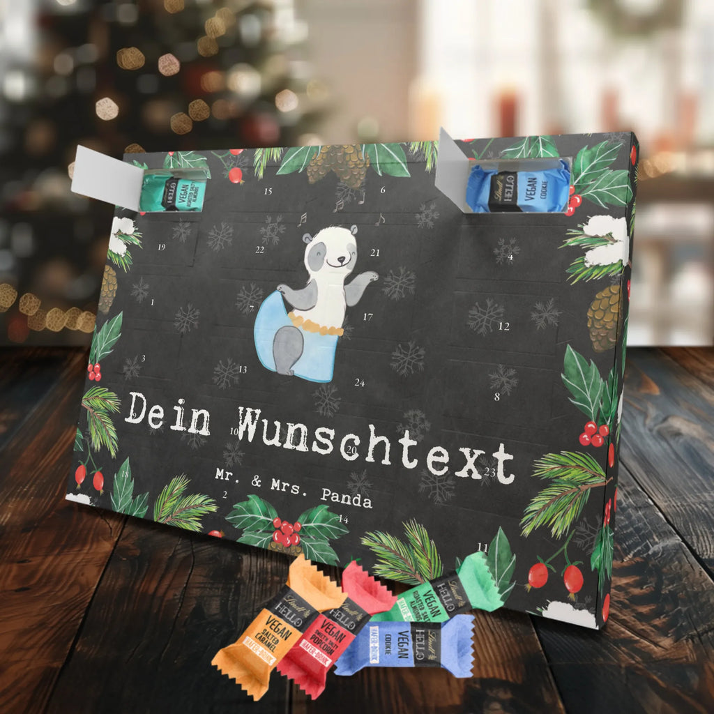 Personalisierter veganer Adventskalender Panda Bauchtanz Personalisierter veganer Adventskalender, Geschenk, Sport, Sportart, Hobby, Schenken, Danke, Dankeschön, Auszeichnung, Gewinn, Sportler, Bauchtanz, orientalischer Tanz, Tanzen