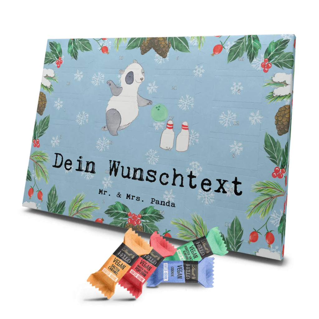 Personalisierter veganer Adventskalender Panda Bowling Personalisierter veganer Adventskalender, Geschenk, Sport, Sportart, Hobby, Schenken, Danke, Dankeschön, Auszeichnung, Gewinn, Sportler, Bowling, Bowlen gehen, Bowling Center