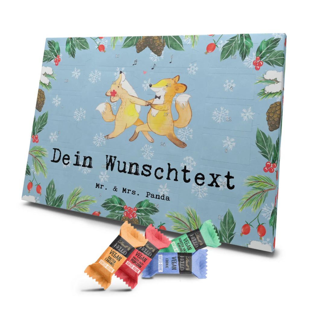 Personalisierter veganer Adventskalender Füchse Salsa tanzen Personalisierter veganer Adventskalender, Geschenk, Sport, Sportart, Hobby, Schenken, Danke, Dankeschön, Auszeichnung, Gewinn, Sportler, Salsa tanzen, Tanzschule, Tanzen, Tanzkurs