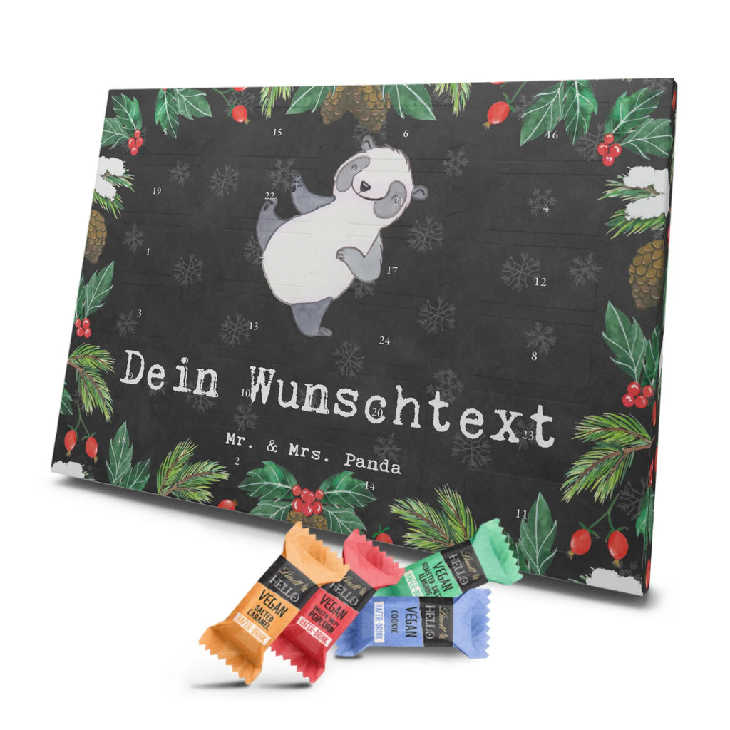 Personalisierter veganer Adventskalender Panda Kampfkunst Personalisierter veganer Adventskalender, Geschenk, Sport, Sportart, Hobby, Schenken, Danke, Dankeschön, Auszeichnung, Gewinn, Sportler, Kampfkunst, Kampfsportarten, Selbstverteidigung