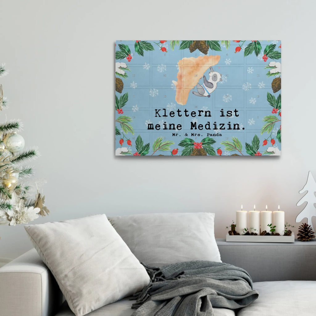 Tee Adventskalender Panda Klettern Adventskalender, Kerzen Adventskalender, Duftkerzen Adventskalender, Geschenk, Sport, Sportart, Hobby, Schenken, Danke, Dankeschön, Auszeichnung, Gewinn, Sportler, Klettern, Bouldern, Kletterhalle, Klettersport