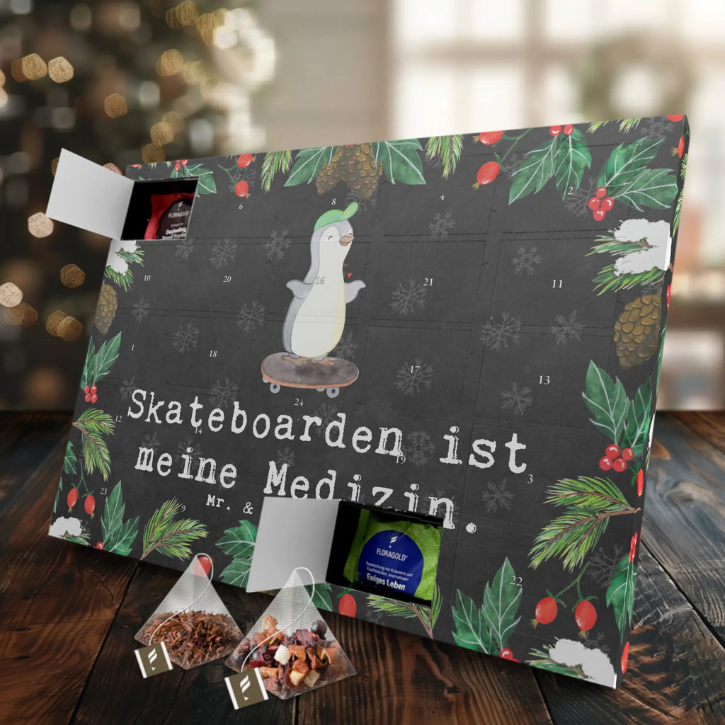 Tee Adventskalender Pinguin Skateboarden Adventskalender, Kerzen Adventskalender, Duftkerzen Adventskalender, Geschenk, Sport, Sportart, Hobby, Schenken, Danke, Dankeschön, Auszeichnung, Gewinn, Sportler, Skateboarden, Skateboard fahren, Skaten, Skateboard, Skateplatz