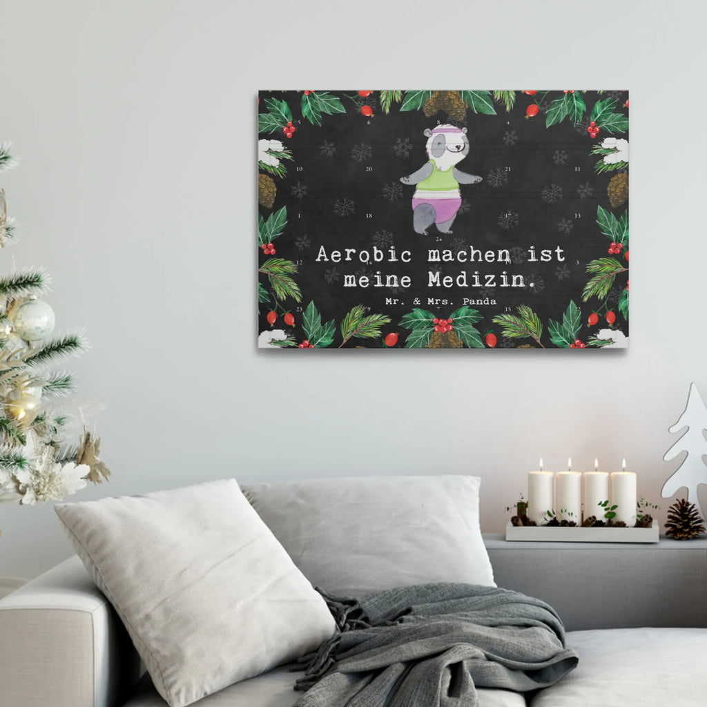 Tee Adventskalender Panda Aerobic Adventskalender, Kerzen Adventskalender, Duftkerzen Adventskalender, Geschenk, Sport, Sportart, Hobby, Schenken, Danke, Dankeschön, Auszeichnung, Gewinn, Sportler, Aerobic, Aerobic Fitness, Fitnessstudio