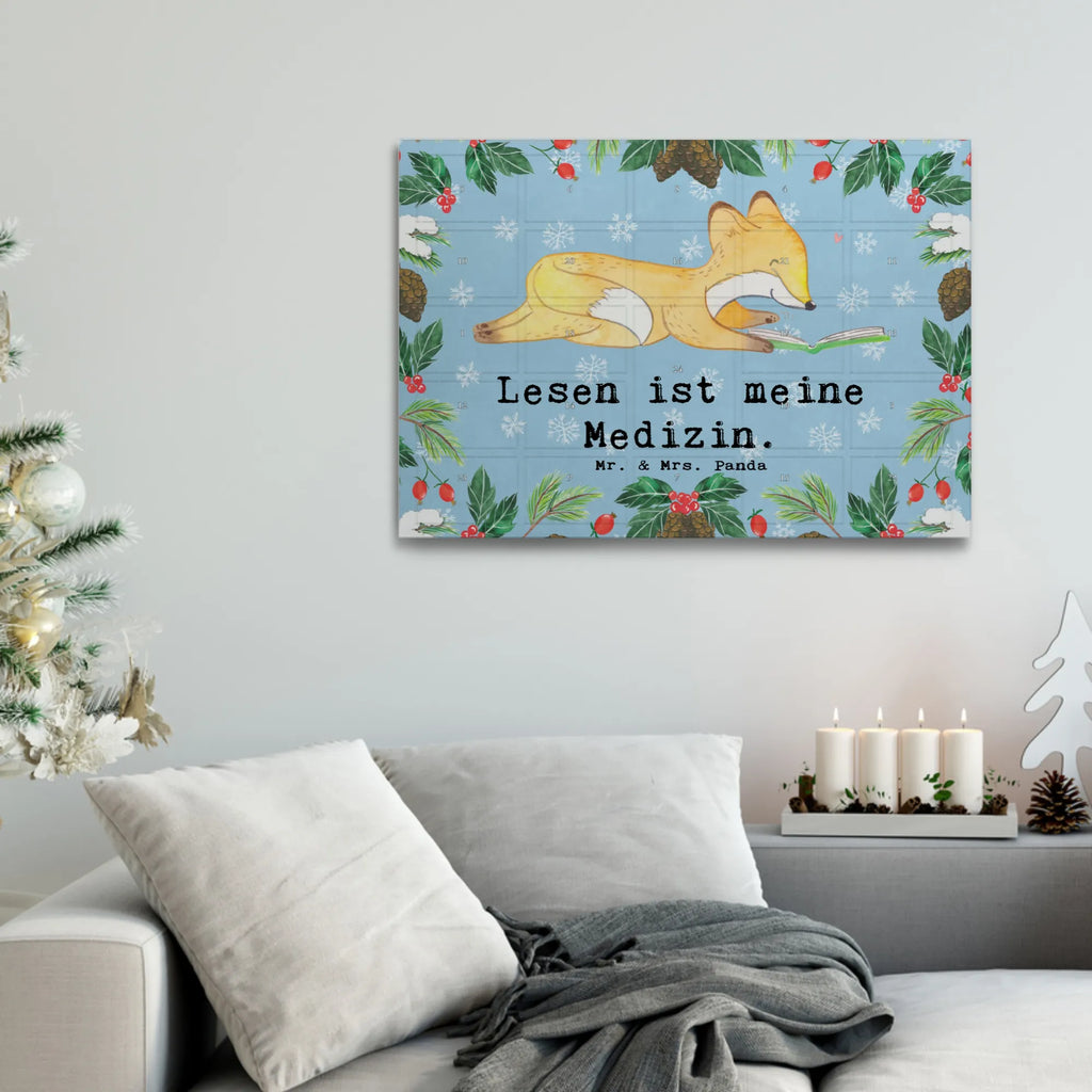 Tee Adventskalender Fuchs Lesen Adventskalender, Kerzen Adventskalender, Duftkerzen Adventskalender, Geschenk, Sport, Sportart, Hobby, Schenken, Danke, Dankeschön, Auszeichnung, Gewinn, Sportler, lesen, Bücher lesen, Bücherwurm