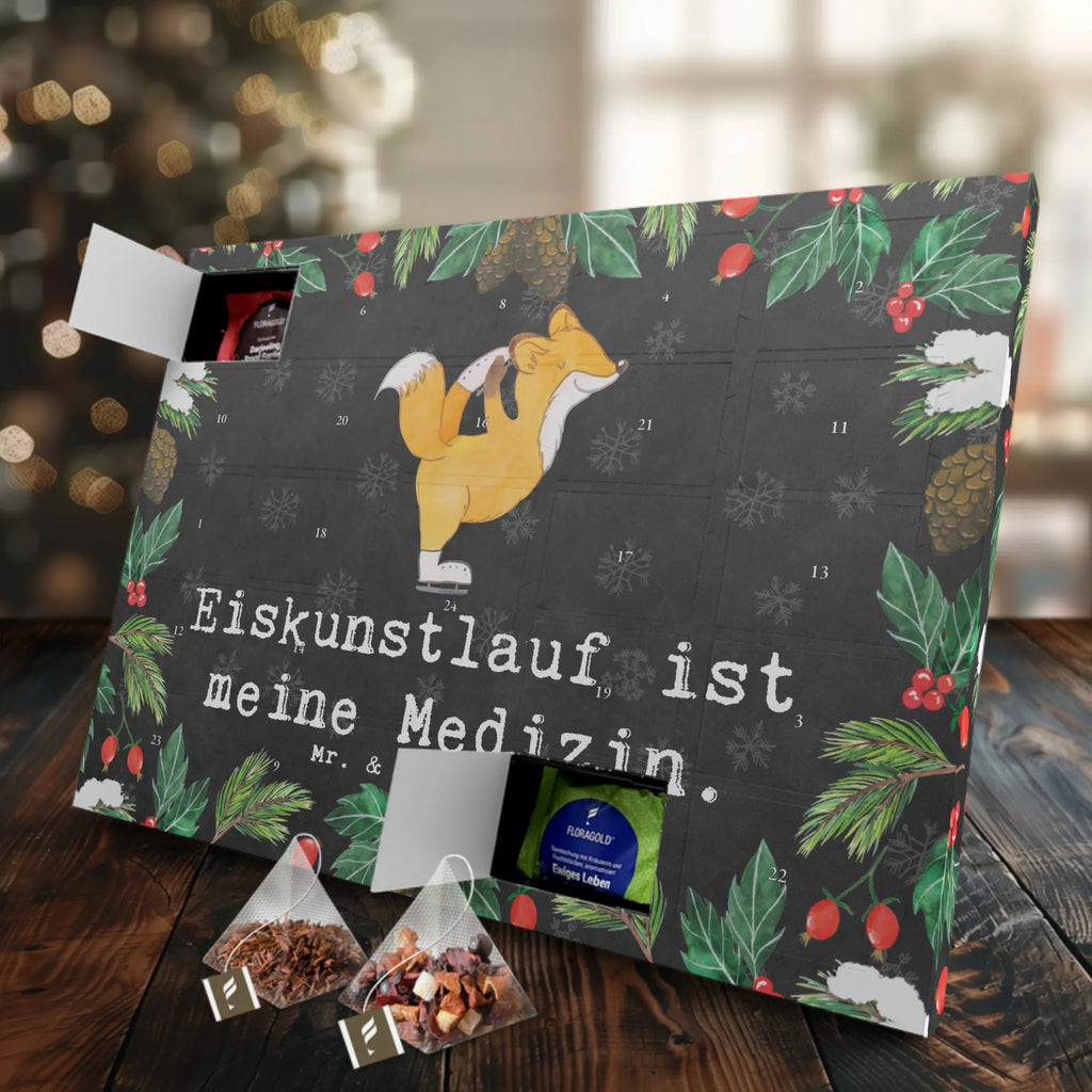 Tee Adventskalender Fuchs Eiskunstläufer Adventskalender, Kerzen Adventskalender, Duftkerzen Adventskalender, Geschenk, Sport, Sportart, Hobby, Schenken, Danke, Dankeschön, Auszeichnung, Gewinn, Sportler, Eiskunstläufer, Eiskunstläuferin, Eiskunst