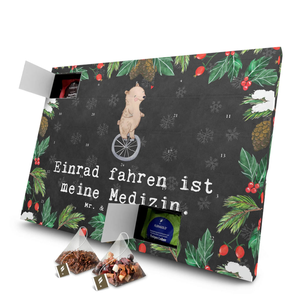 Tee Adventskalender Bär Einrad fahren Adventskalender, Kerzen Adventskalender, Duftkerzen Adventskalender, Geschenk, Sport, Sportart, Hobby, Schenken, Danke, Dankeschön, Auszeichnung, Gewinn, Sportler, Einrad fahren