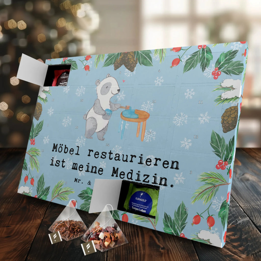 Tee Adventskalender Panda Möbel restaurieren Adventskalender, Kerzen Adventskalender, Duftkerzen Adventskalender, Geschenk, Sport, Sportart, Hobby, Schenken, Danke, Dankeschön, Auszeichnung, Gewinn, Sportler, Möbel restaurieren, antike Möbel restaurieren, Handwerk, Restaurator