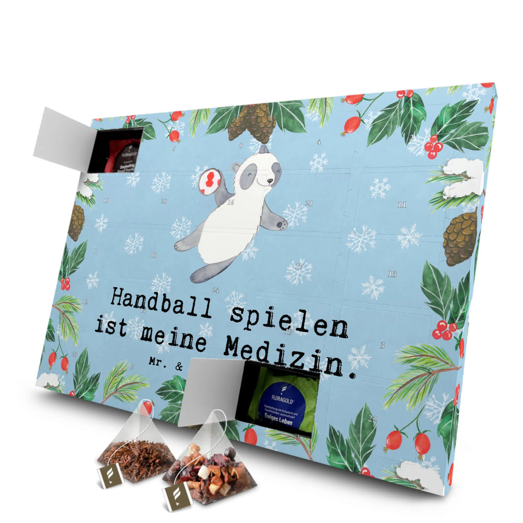 Tee Adventskalender Panda Handball spielen Adventskalender, Kerzen Adventskalender, Duftkerzen Adventskalender, Geschenk, Sport, Sportart, Hobby, Schenken, Danke, Dankeschön, Auszeichnung, Gewinn, Sportler, Handball spielen, Handball Turnier, Handball Club, Handball Verein