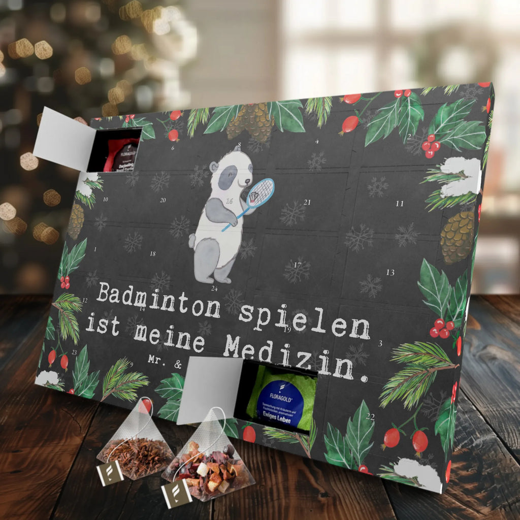 Tee Adventskalender Panda Badminton Adventskalender, Kerzen Adventskalender, Duftkerzen Adventskalender, Geschenk, Sport, Sportart, Hobby, Schenken, Danke, Dankeschön, Auszeichnung, Gewinn, Sportler, Badminton, Badminton spielen