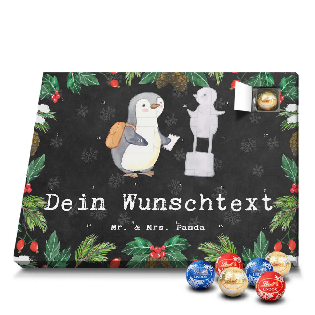 Personalisierter Kugel Markenschokolade Adventskalender Pinguin Museum besuchen Personalisierter Kugel Markenschokolade Adventskalender, Geschenk, Sport, Sportart, Hobby, Schenken, Danke, Dankeschön, Auszeichnung, Gewinn, Sportler, Museum besuchen, Museen