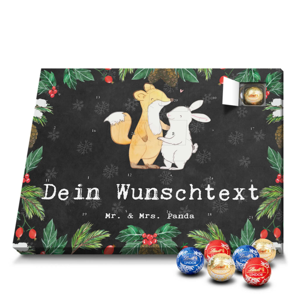 Personalisierter Kugel Markenschokolade Adventskalender Fuchs Hase Freunde treffen Personalisierter Kugel Markenschokolade Adventskalender, Geschenk, Sport, Sportart, Hobby, Schenken, Danke, Dankeschön, Auszeichnung, Gewinn, Sportler, Freunde treffen