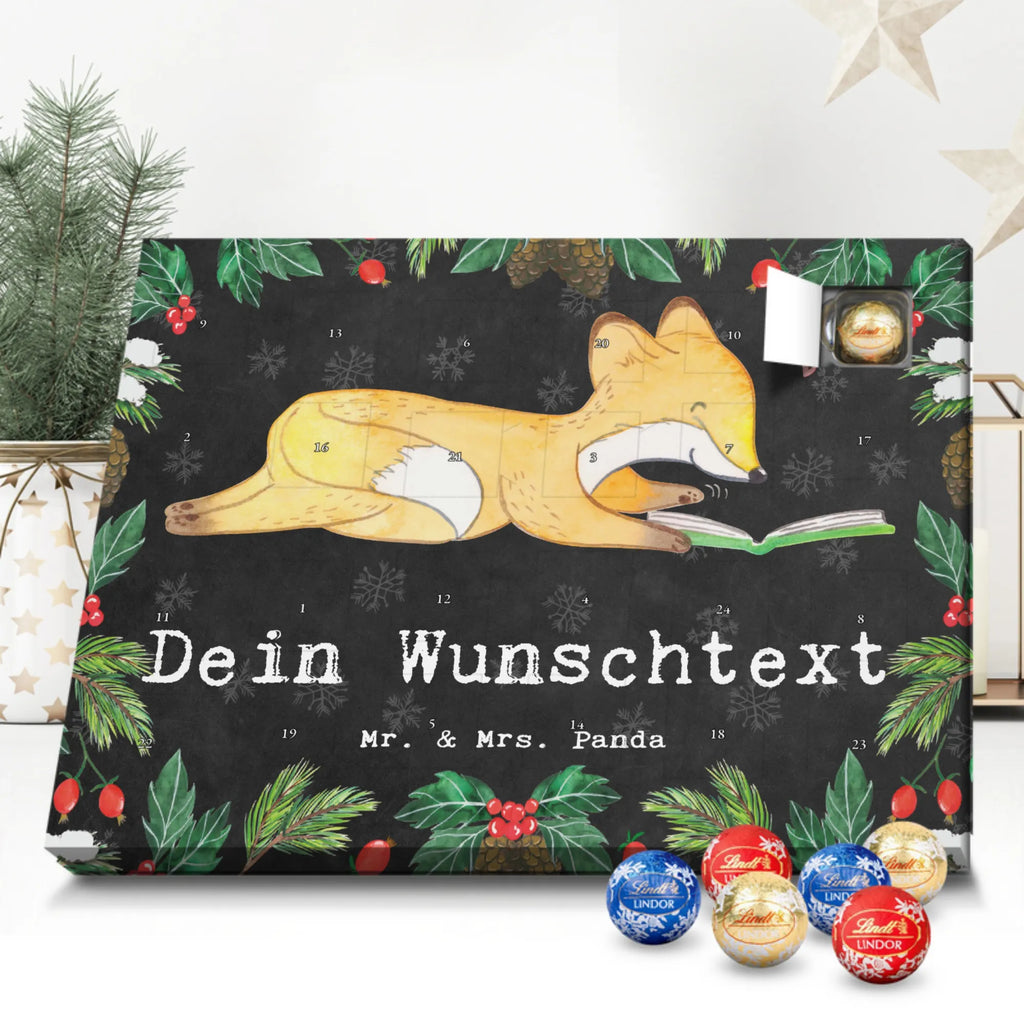 Personalisierter Kugel Markenschokolade Adventskalender Fuchs Lesen Personalisierter Kugel Markenschokolade Adventskalender, Geschenk, Sport, Sportart, Hobby, Schenken, Danke, Dankeschön, Auszeichnung, Gewinn, Sportler, lesen, Bücher lesen, Bücherwurm