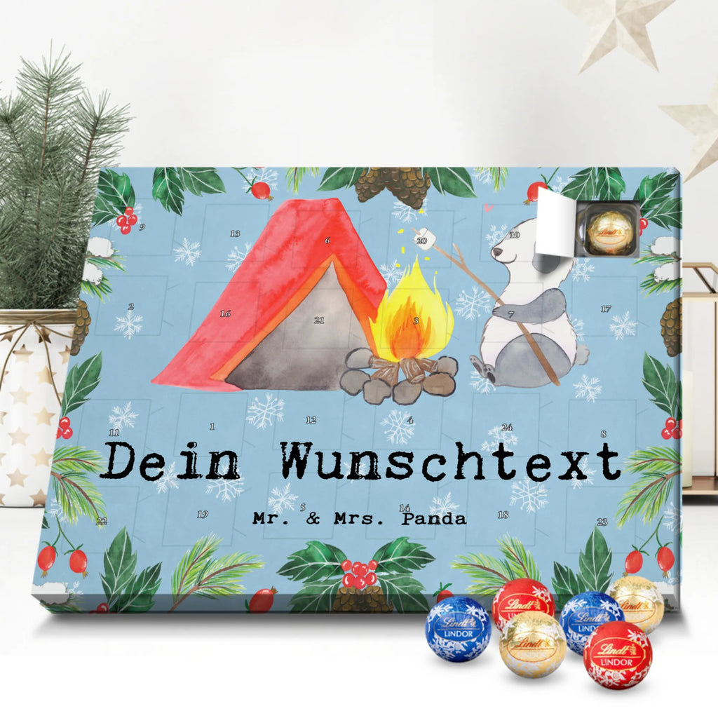 Personalisierter Kugel Markenschokolade Adventskalender Panda Campen Personalisierter Kugel Markenschokolade Adventskalender, Geschenk, Sport, Sportart, Hobby, Schenken, Danke, Dankeschön, Auszeichnung, Gewinn, Sportler, Campen, Camping, campen gehen, Zelten, Campingplatz