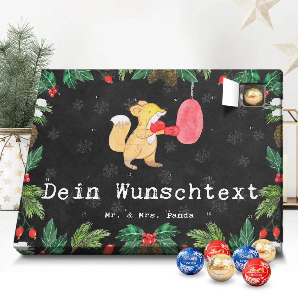 Personalisierter Kugel Markenschokolade Adventskalender Fuchs Boxen Personalisierter Kugel Markenschokolade Adventskalender, Geschenk, Sport, Sportart, Hobby, Schenken, Danke, Dankeschön, Auszeichnung, Gewinn, Sportler, Boxen, Boxkampf, Boxtraining