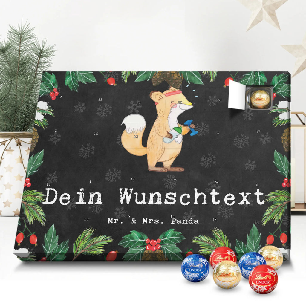 Personalisierter Kugel Markenschokolade Adventskalender Fuchs Fitness Personalisierter Kugel Markenschokolade Adventskalender, Geschenk, Sport, Sportart, Hobby, Schenken, Danke, Dankeschön, Auszeichnung, Gewinn, Sportler, Fitness, Sport treiben, Fitnessstudio, Sportclub, Kraftsport