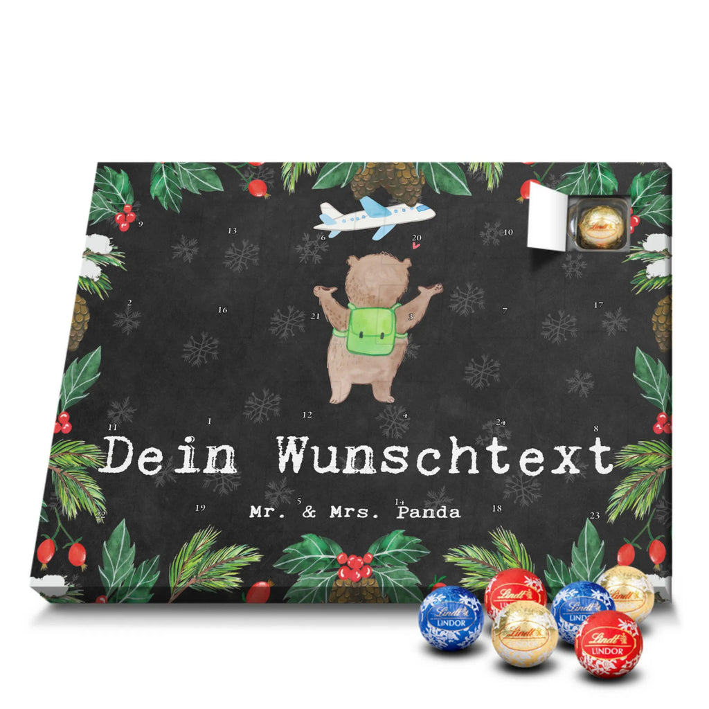 Personalisierter Kugel Markenschokolade Adventskalender Bär Reisen Personalisierter Kugel Markenschokolade Adventskalender, Geschenk, Sport, Sportart, Hobby, Schenken, Danke, Dankeschön, Auszeichnung, Gewinn, Sportler, Reisen, Weltreise, Urlaub, Urlaube, Auslandsjahr, Austauschjahr, Schüleraustausch, Reisegruppe, Reiseveranstalter, Reisebüro