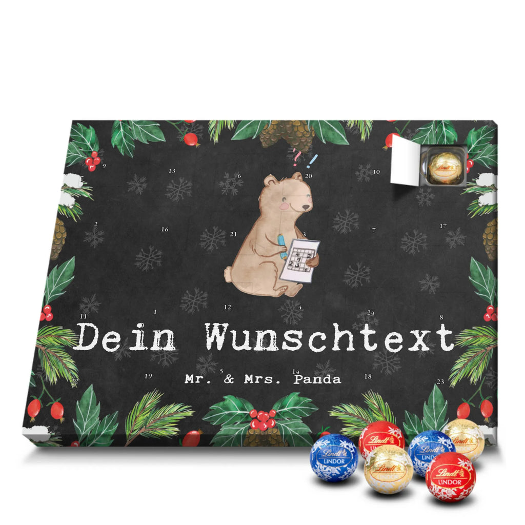 Personalisierter Kugel Markenschokolade Adventskalender Bär Rätsel lösen Personalisierter Kugel Markenschokolade Adventskalender, Geschenk, Sport, Sportart, Hobby, Schenken, Danke, Dankeschön, Auszeichnung, Gewinn, Sportler, Rätsel lösen, Kreuzworträtsel lösen, Knobeln, Gedächtnistraining, Gedächtnissport