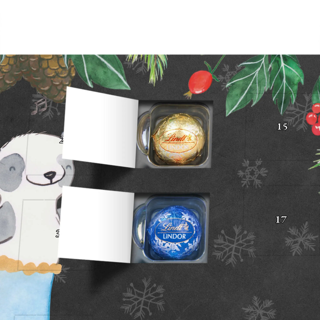 Personalisierter Kugel Markenschokolade Adventskalender Panda Bauchtanz Personalisierter Kugel Markenschokolade Adventskalender, Geschenk, Sport, Sportart, Hobby, Schenken, Danke, Dankeschön, Auszeichnung, Gewinn, Sportler, Bauchtanz, orientalischer Tanz, Tanzen